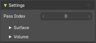 Options Tab - Settings panel