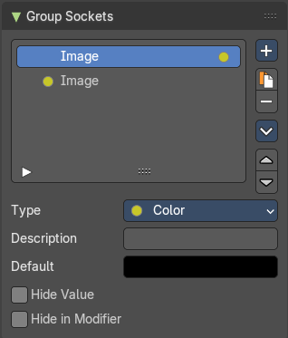 Group Sockets Panel