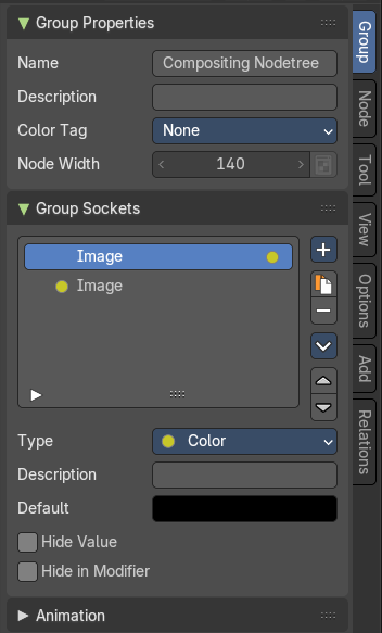 Group tab - Introduction