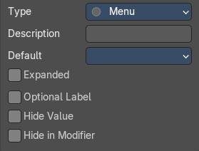 Type Menu