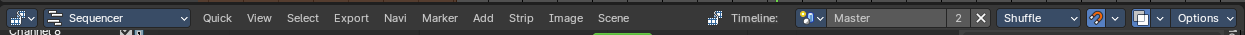 Video Sequence Editor - Header