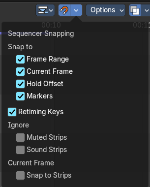 Snapping Settings