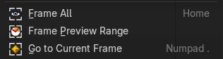 Frame Scene Range / Frame Preview Range