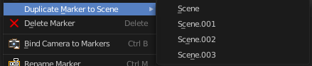 Duplicate Marker to Scene