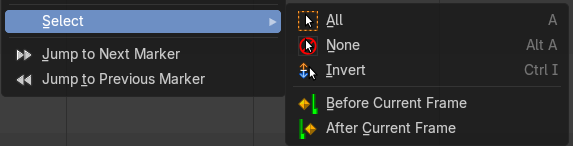 Select submenu