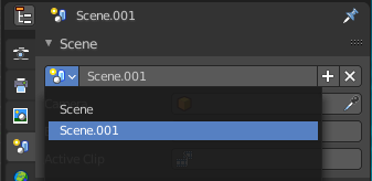 Scene submenu