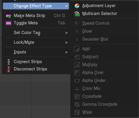 Change Effect Types