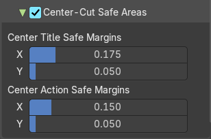 Center-Cut Safe Areas