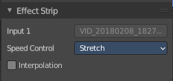 Effect strip type Speed Control