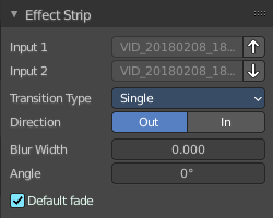 Effect strip type Wipe