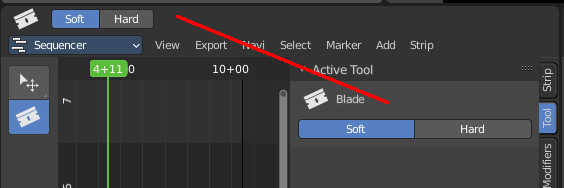 Tool Tab and Top Bar