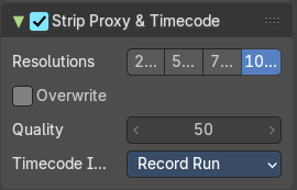 Use Proxy Timecode