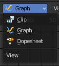 Clip, Graph and Dope sheet subeditors