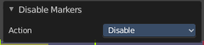 Last operator Disable Markers