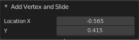 Last Operator Add Vertex and Slide