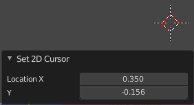 Last Operator Set 2D cursor