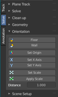 Orientation and dimensions