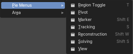 Pie menus