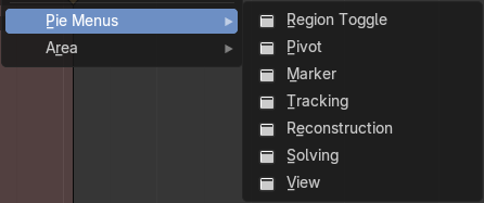 Pie menus