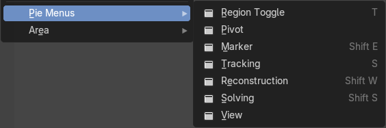 Pie menus