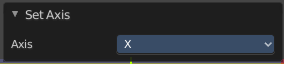 Last Operator Set Axis