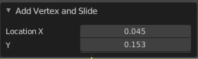 Last operator Add Vertex and Slide