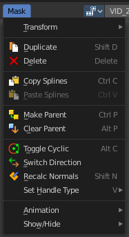 Mask Menu