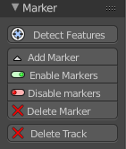 Track tab - Marker Panel