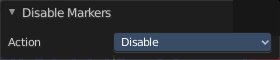 Last operator Disable Markers