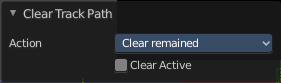 Last Operator Clear Track Path