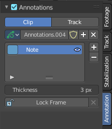 Annotations Panel