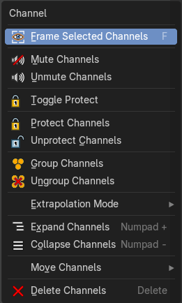 Channel Context Menu