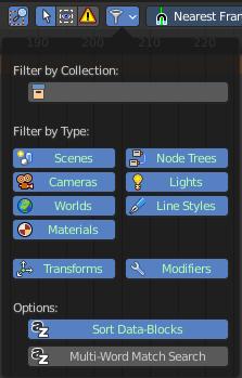 Filters - Dope Sheet Mode