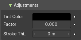 Adjustment subpanel