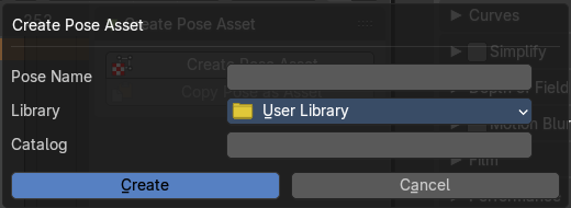 Create Pose Asset