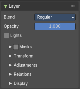 Sidebar - Layer panel
