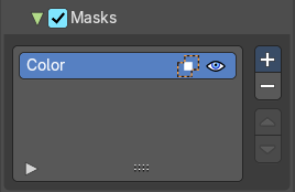 Masks subpanel