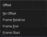 Frame Offset