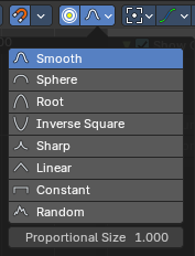 Enable proportional editing
