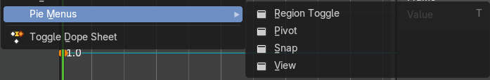Pie menus