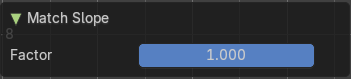 Adjust Last operator Match Slope