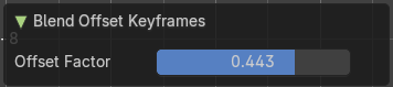 Adjust Last operator Blend Offset Keyframes