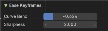 Adjust Last operator Ease Keyframes