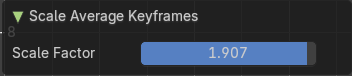 Adjust Last operator Scale Average Keyframes