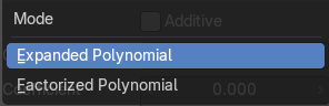 Polynomial Mode
