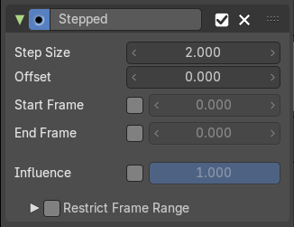 Stepped Interpolation modifier