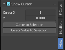 Show Cursor panel