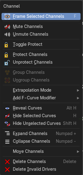 Channel Context Menu