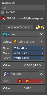 Add input variable