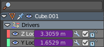 Slider values